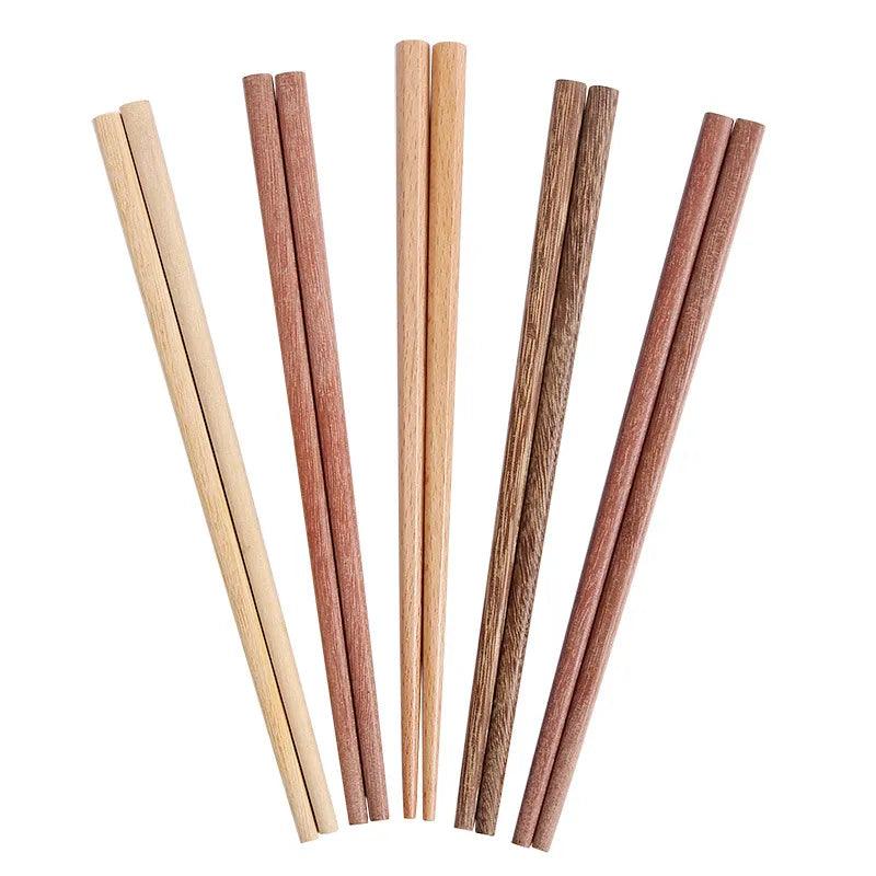 1 pair Wooden Bamboo 18cm/7.09 inch Children's Chopsticks Set - Bamboo.