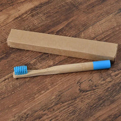 1 Pcs Childrens Bamboo Toothbrush Kids Soft Bristle Wooden Tooth Brush - Bamboo.