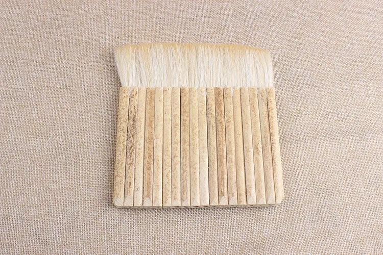 1 pcs of high quality wool brush Bamboo row pen scrubbing brush - Bamboo.