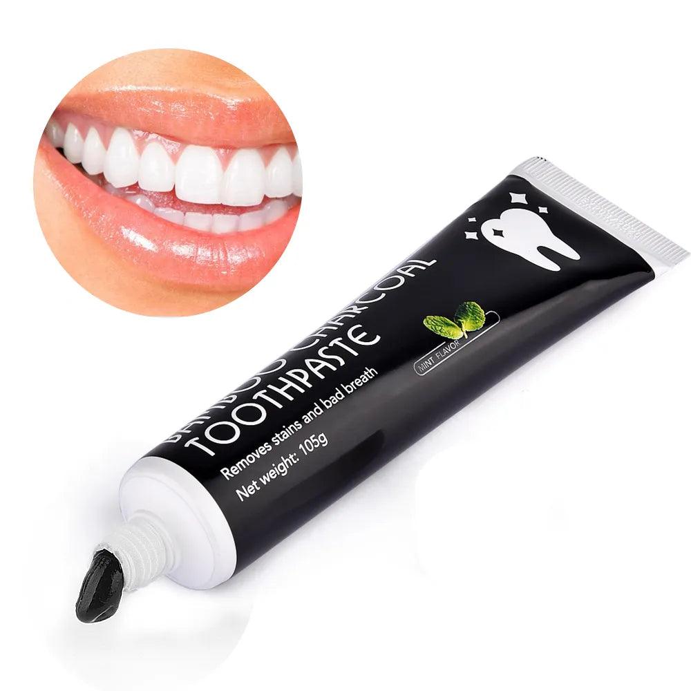 105g Toothpaste Bamboo Charcoal Black Teeth Whitening Mint Flavor - Bamboo.