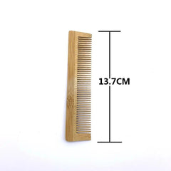 2Pcs Natural Eco Biodegradable Bamboo Hair Care Comb - Bamboo.