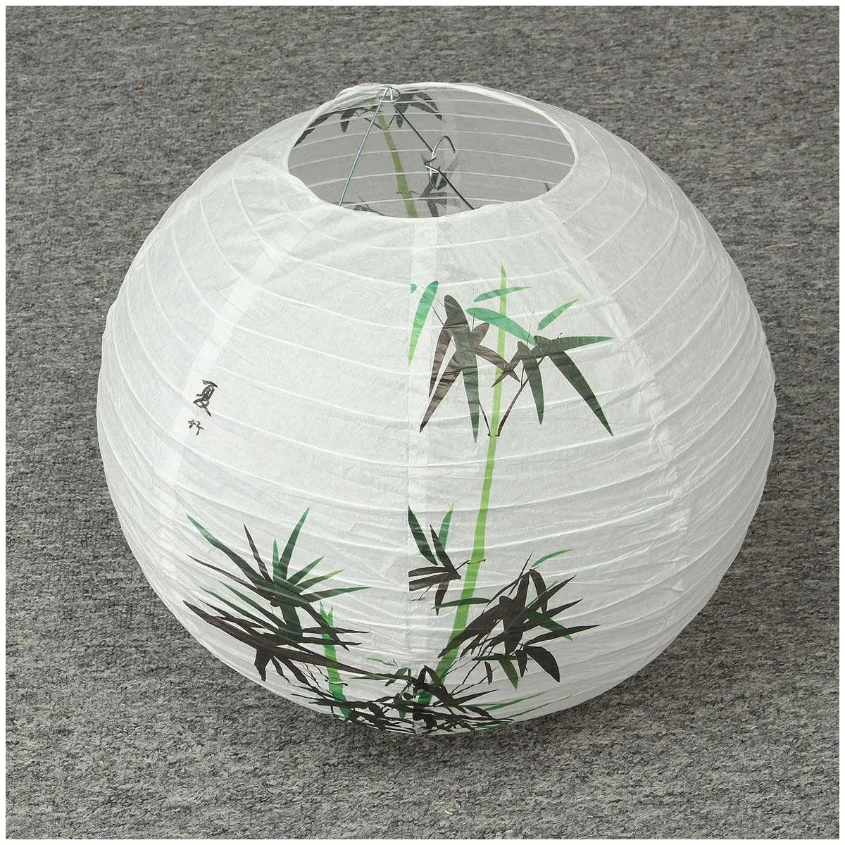 HOT SALE 30cm Lampshade Paper Lantern Oriental Style Light Decoration Chinese , Bamboo - Bamboo.
