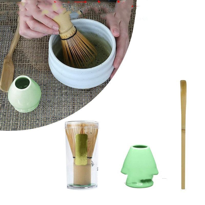3Pcs Tea Set Traditional Bamboo Matcha Whisk - Bamboo.