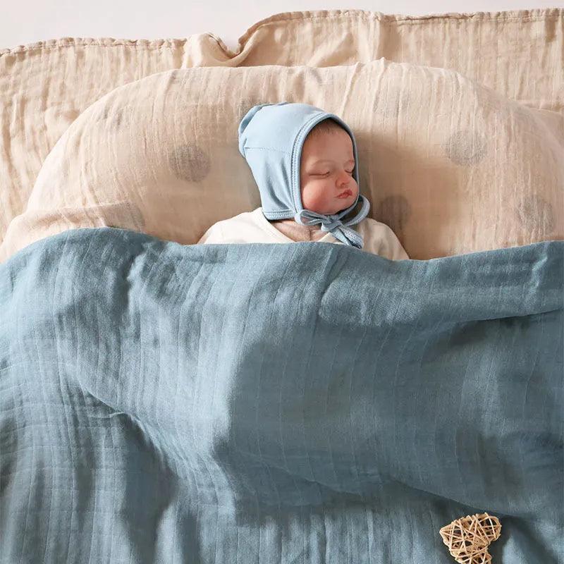 70% Bamboo 30%Cotton Baby Swaddle Blanket 120*120cm For Newborns - Bamboo.
