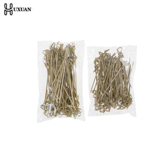 80/100 Pcs Disposable Bamboo Tie Knotted Skewers Twisted Ends - Bamboo.