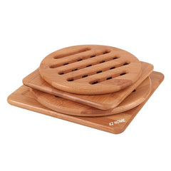 Tapis de dessous de plat en bambou, support de casserole chaude, support de vaisselle antidérapant