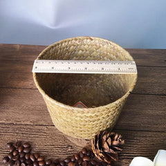 Handmade Bamboo Storage Baskets Garden Flower Pot Planter