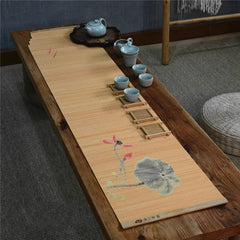 Set de table imperméable en bambou pour tasse à café et thé