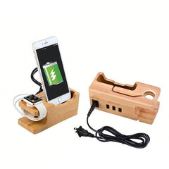 Bamboo mobile phone charging base - Bamboo.
