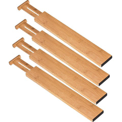 Bamboo telescopic partition (Pack of 4) - Bamboo.