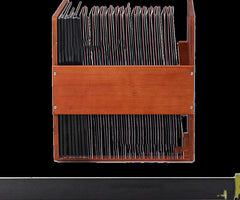 Bamboo Vinyl Rack Record Storage Basket - Bamboo.