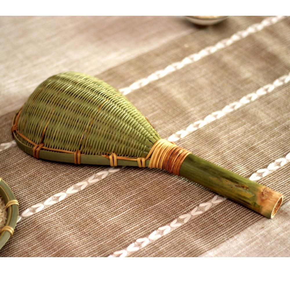 Bamboo woven colander - Bamboo.
