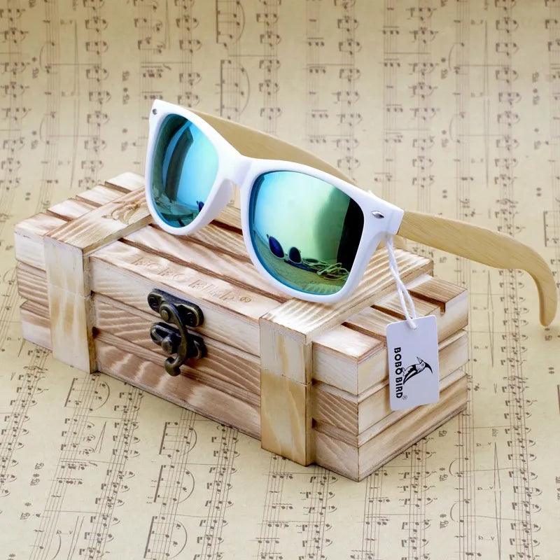 BOBO BIRD Bamboo Sunglasses Women Polarized Sun Glasses - Bamboo.