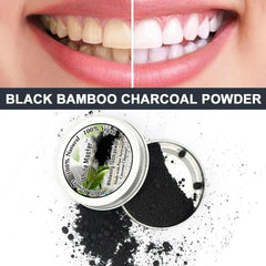 Coconut Bamboo Charcoal Black Tooth Powder Teeth Whitening - Bamboo.