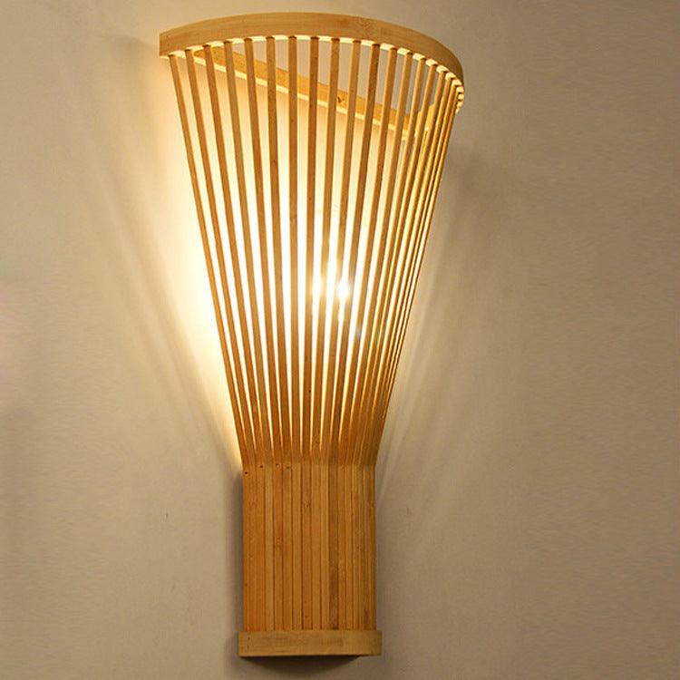 Creative Bamboo Art Bamboo Wall Lamp Simple - Bamboo.