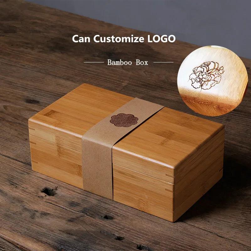 Fashion Rectangle Bamboo Storage Box Simple Small Gift - Bamboo.