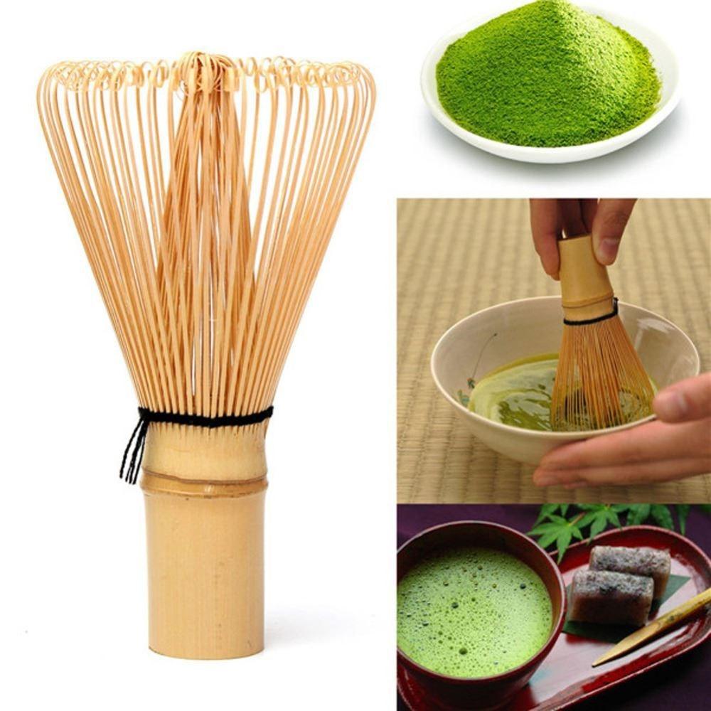 Japanese Ceremony Bamboo 64 Matcha Powder Whisk Green Tea - Bamboo.