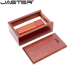 JASTER Wooden bamboo+wood box USB flash drive pen personal LOGO - Bamboo.