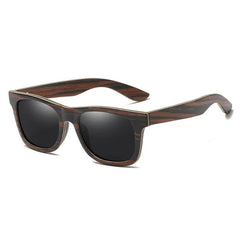 KITHDIA Brand Designer Men Polarized Bamboo Wooden Sunglasses UV400 - Bamboo.