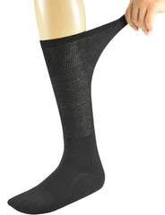 Mens Bamboo Diabetic Over The Calf Socks,4 Pack Size 10-13 - Bamboo.