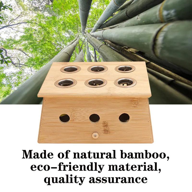 Moxibustion Box Bamboo Moxa Stick Body Acupoint Massager - Bamboo.
