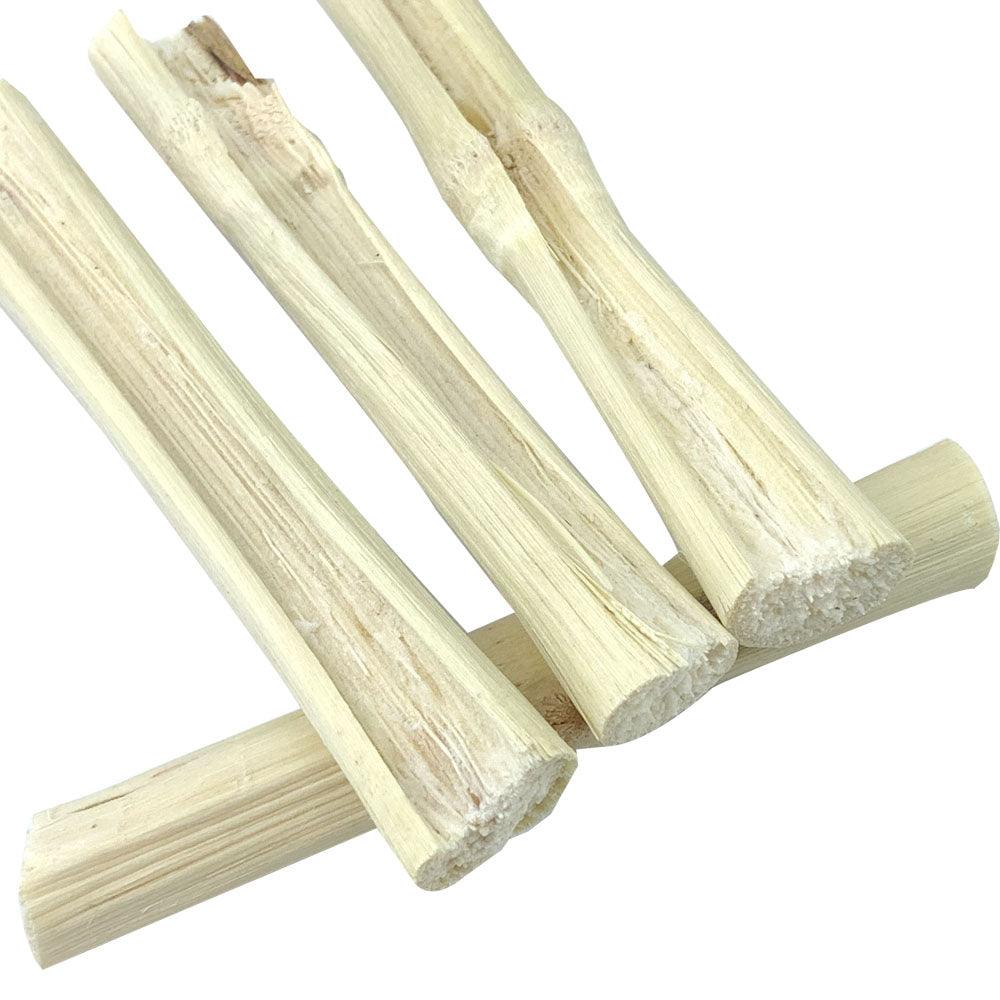 Natural Small Pet Chew Toy Bamboo Stick To Clean Teeth - Bamboo.