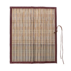 Painting Brush Holder Bamboo Rolling Bag Calligraphy Pen Case - Bamboo.