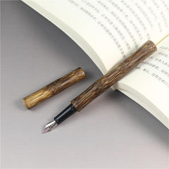 Retro Creative Bamboo Pen Gold Bamboo Gel Pen - Bamboo.