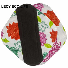 Reusable cloth pads women menstruation bamboo charcoal pantyliner - Bamboo.