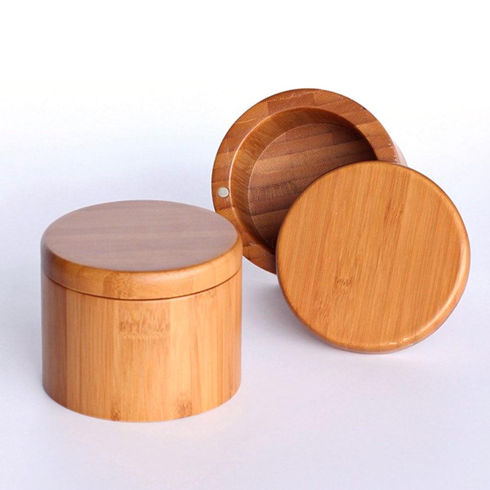 Round bamboo spice box - Bamboo.