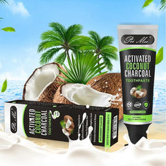 Teeth Whitening Toothpaste Activated Coconut Charcoal Powder Bamboo - Bamboo.