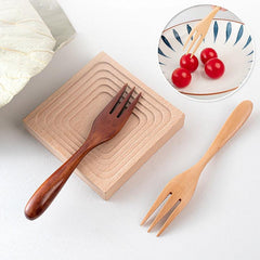 Wooden Spoon Fork Bamboo Utensil Household Kitchen Cooking Tools - Bamboo.